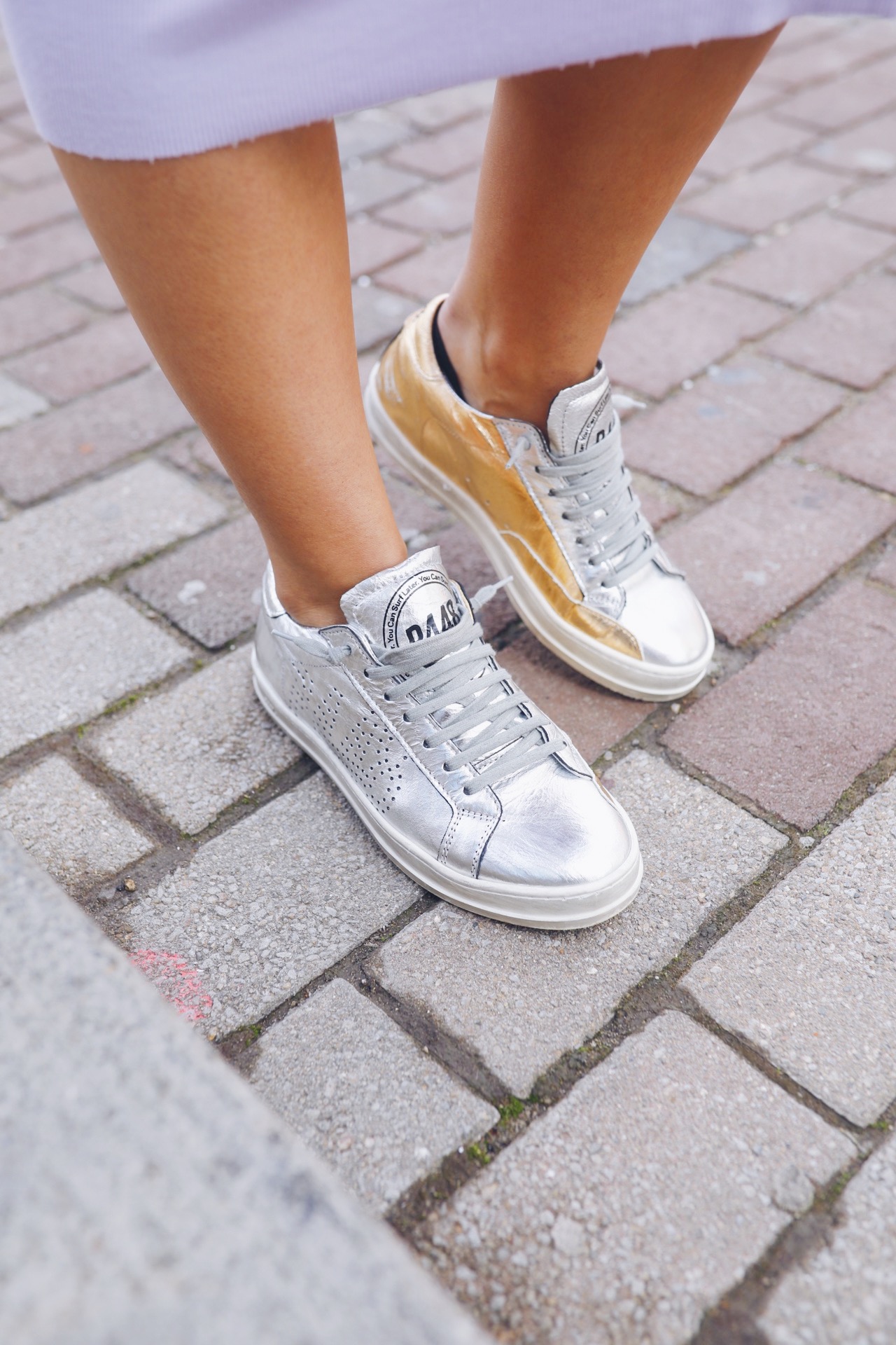 p448 metallic sneakers