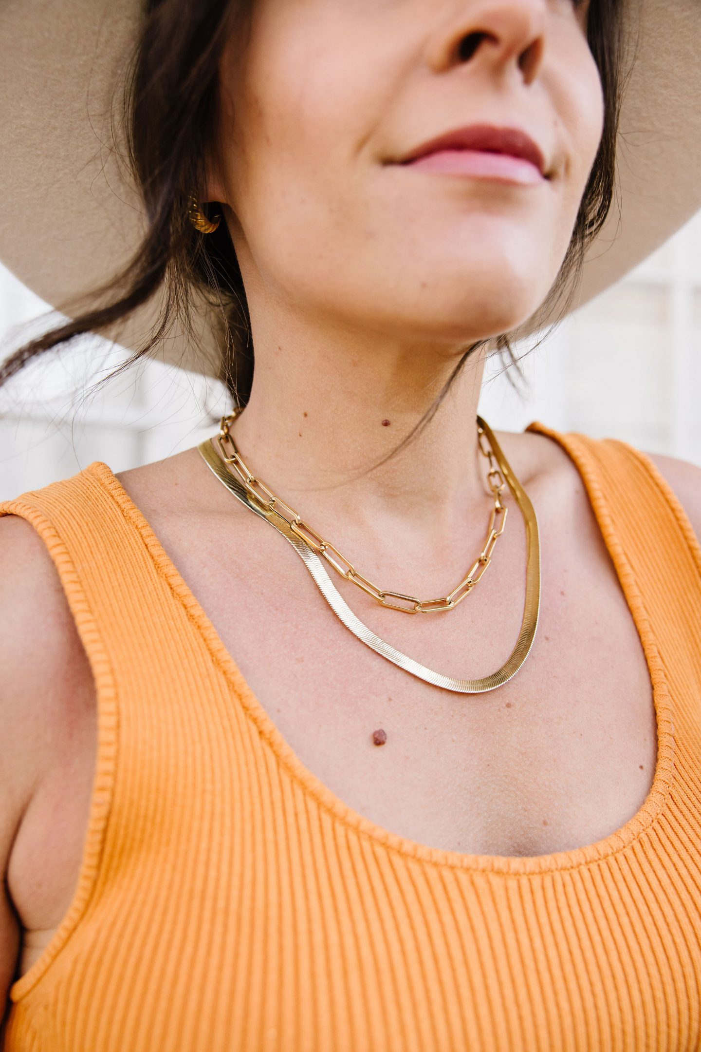 gold layering necklaces